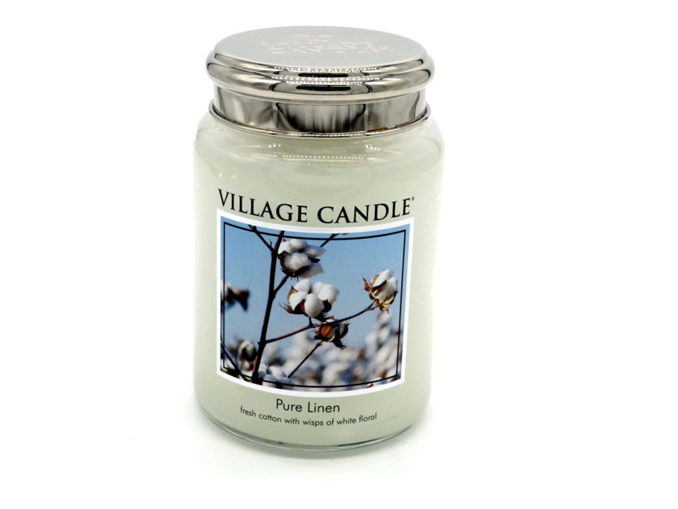 Village Candle 'Pure Linen' Large Candle Jar Leisure Gardening
