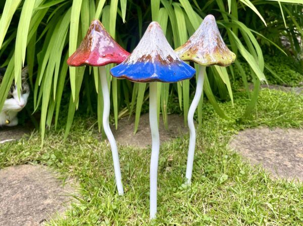 Ceramic Toadstools from Leisure Gardening